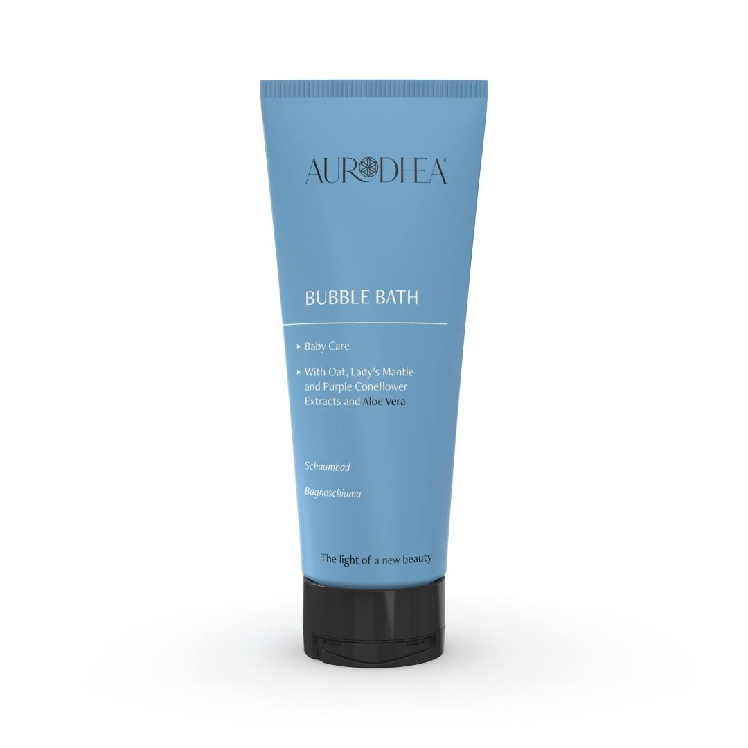 BABY BATH FOAM - 200 ML Enriched with Aloe vera and extracts of Oats, Alchemilla and Echinacea